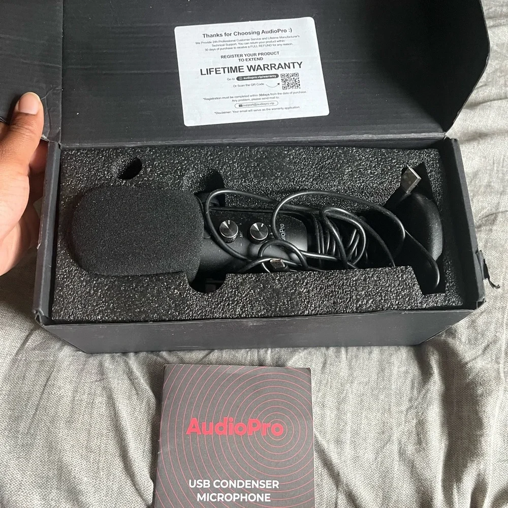 Black Podcast Microphone